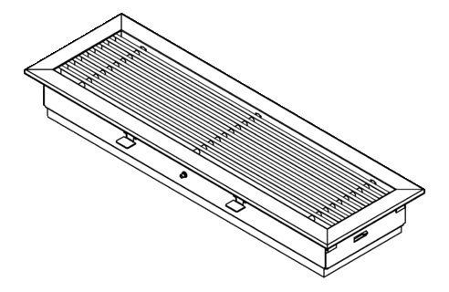 Internal air grille, rigid design