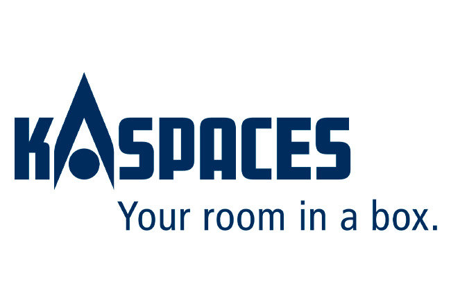 Logo and lettering of the company KaSpaces - Your room in a box.